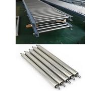 Rodillo tensor transportador de acero inoxidable de 25 mm, 5 piezas de repuesto sin alimentación para transportador de correa, longitud de 900 mm, resistente a la corrosión, ideal para cargas pesadas