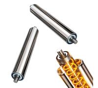 Rodillo transportador 2 Rodillos Con Resorte Para Cerca Coyote, 50 48 40 36 32 30 28 25 24 22 21 20 18 17 16 15 14 13 12 10 Pulgadas, 120 110 100 90 80 70 60 50 CM(Dia 1"/25MM,L 24in/609mm)