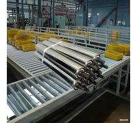 Rodillo transportador 25mm 38mm 50mm Rodillos Transportadores De Gravedad Pequeños Grandes 1000 900 800 750 700 650 600 550 500 450 400 350 300 250 200 MM, Paquete De 10(Dia 1"/25MM,L 19in/482mm)
