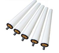 Rodillo Transportador 5 Rodillos Transportadores De PVC, 100 200 300 400 500 600 700 800 900 1000 MM, Blancos, Con Rodamientos De Acero Inoxidable, Industriales, Sin Motor.(Dia 20mm(4/5"),L 400mm/15.7