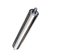 Rodillo transportador de acero inoxidable de 38 mm de diámetro x 300 mm de longitud, movimiento suave, sin potencia, industrial, ideal para negocios y aplicaciones de alta resistencia
