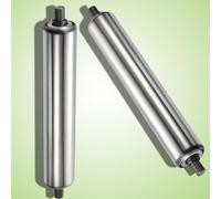 Rodillo transportador de acero inoxidable， Paquete de 2 rodillos de gravedad de acero galvanizado, rodillos de cinta transportadora industriales sin motor(Dia 25mm(1"),L 800 mm(31.5"))