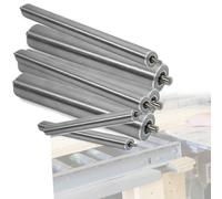 Rodillo transportador de acero inoxidable, Paquete de 7 rodillos acero for transportadores gravedad, repuesto, con diámetros 25 a 60 mm y longitudes 100 a 1000(Dia 38mm/1.5in,L1000mm(39 3/8"))