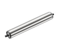 Rodillo transportador de acero inoxidable resistente a la corrosión, 2,5 cm de diámetro y 45 cm de longitud, pieza de repuesto para un movimiento suave del marco y una solución de transporte eficiente