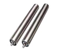 Rodillo transportador de polea de descarga de acero inoxidable, paquete de 2, rodillo de repuesto para almacenes, se adapta a 40-4 pulgadas, 1 pulgada de diámetro, 15.7 pulgadas de longitud y versátil