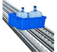 Rodillo transportador de polea de Descarga de Servicio Ligero - Longitud Ajustable de 32,8 pies a 3,3 pies Capacidad de 300 Libras 12 Pulgadas de Ancho almacenes Fábricas Proye