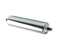 Rodillo transportador galvanizado robusto de 2.5 a 25.8 pulgadas de largo, 0.3 pulgadas de diámetro del eje: 1 pulgada de diámetro, perfecto para sistemas eficientes de manejo y transporte de