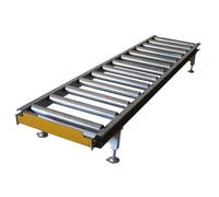 Rodillo transportador industrial ligero de acero galvanizado sin enchufes, empalmable, perfecto para almacenes y fábricas, 150 x 80 x 30 cm, diseño de carga
