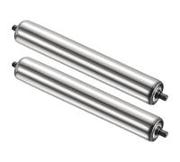 Rodillo Transportador Paquete de 2 Rodillos de Gravedad de Acero Inoxidable, Diámetro de 25/32/38/50/60 mm, Repuesto de Transmisión por Gravedad, Rodillos de Cinta Transportadora(Dia 2.4"/60mm,L 9.8"/