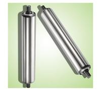 Rodillo transportador, Paquete de 2 rodillos gravedad acero galvanizado, cinta transportadora industriales sin alimentación(Dia 50mm(2"),L 150 mm(5.9"))