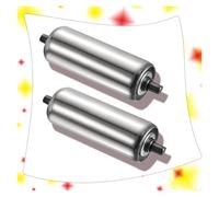 Rodillo transportador, Paquete de 2 rodillos gravedad tubo acero galvanizado, for almacenes fábrica carpintería(Dia 60mm(2.4"),L 800 mm(31.5"))