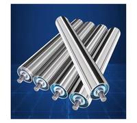 Rodillo transportador, Paquete de 5 rodillos transportadores, diámetro 1 "1,5" 2 "2,4" rodillo deslizante comercial for fábrica carpintería(Dia 50mm(2"),L 1000 mm (39.5"))