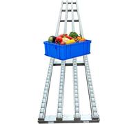 Rodillo transportador portátil de 38 pulgadas, sistema de manejo de materiales de plástico ABS de 3 pies con tobogán de descarga de 30 cm, solución de carga eficiente para uso industrial y transporte