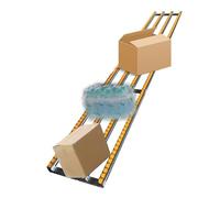 Rodillo transportador resistente de 10 pies para remolques de camiones comerciales y almacenes, solución de carga deslizante sin potencia de 16 pulgadas de ancho y manejo fiable de materiales