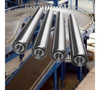 Rodillo transportador Rodillo De Gravedad Para Transportador Paquete De 4, Rodillos De Acero De Repuesto Para Áreas De Distribución/Montaje Como Mesa(Dia 2"/50mm,L 36in/914mm)