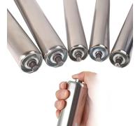 Rodillo transportador Rodillos De Transportador 50 38 25 MM De Diá, 5 Piezas De Repuesto Con Resorte Para Transmisión Por Gravedad Para Carpintería(Dia 2"/50mm,L 27in/686mm)