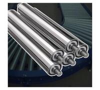 Rodillo transportador, Rodillos industriales de alimentación rodillos por gravedad, diámetro 1" 1,5" 2" 2,4" rodillo deslizante sin for carpintería(Dia 60mm(2.4"),L 200 mm(7.8"))