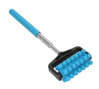 Rodillo Trasero de Masaje Ajustable, Rodillo Trasero Masajeador Telescópico Compacto 8,7-23,2 Pulgadas de Longitud Cómodo para Relajación Muscular(cielo azul)