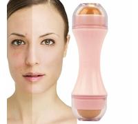 Rodillo volcánico facial - Herramienta reutilizable para el cuidado de la piel de piedra natural, Rodillo de masaje portátil para control de aceite, herramienta de aplicación de maquillaje en m