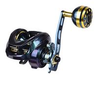 Rodillos Baitcaster - Bobina de Metal, Rollo de Alta Velocidad, para la | 7.2:1 Relación de traducción con Freno Suave, Rodillo de de Agua, con Agua sa