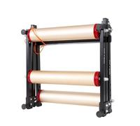 Rodillos de bicicleta ajustables, soporte plegable para entrenamiento de ciclismo en interiores para antes del juego y entrenamiento al aire libre