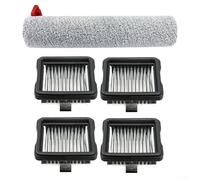 Rodillos de cepillo de microfibra con filtros HEPA para MIDEA S60, S60 Pro, arandelas de piso Ultra, accesorios de repuesto, captura el 99.9% de polvo, absorción de líquidos, juego de consumibles de