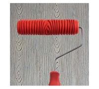 Rodillos de Cepillo, Rodillo de Pintura en Relieve, Rodillo, Corredor Pared, decoración, Herramienta Bricolaje, 17,5 cm, Grano Madera