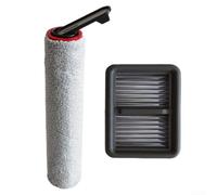 Rodillos de cepillo y filtros HEPA para Dreame H15 Pro H15 Mix H12 Pro FlexReach H15 Pro FoamWash H15S Rodillo de microfibra y kit de reemplazo de captura de partículas finas (2 piezas)
