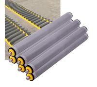 Rodillos de cinta transportadora de acero inoxidable, rodillo de goma de 1 a 2.4 pulgadas de diámetro para tiendas de madera y almacenes comerciales, piezas de repuesto de 40 mm x 400 mm