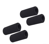 Rodillos de espuma de repuesto para banco de pesas de extensión de piernas, cojines de tubo de espuma de alta densidad negros compatibles con máquinas de fitness en casa, 200 x 90 x 48 mm, paquete de