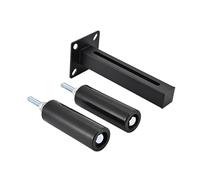 Rodillos de guía de acero para puerta corredera de pared, ajustables, herrajes resistentes para puerta de granero y puertas de jardín, guías de rodillo montadas en la pared