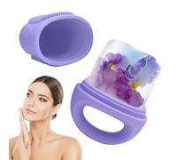 Rodillos de hielo para cara, globos para el cuidado de la piel con anillos de crioterapia, cepillo facial de silicona reutilizable, cara a prueba de fugas, alivio de la hinchazón de ojos, masaje de