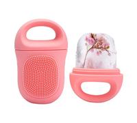 Rodillos de hielo para la cara - Rodillo facial de silicona de 9,5 x 6 x 4,5 cm, rodillo facial de silicona reutilizable ICES y juego de herramientas de masaje Gua Sha para aliviar la hinchazón