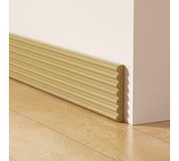Rodillos de madera sintética impermeables para paredes, rollo de moldeo de goma resistente a la humedad con textura de grano realista para sala de estar, dormitorio, baño, cocina, decoración de 2 m x