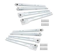Rodillos de metal para cajones de madera, guías de cajones desmontables resistentes para guías de gabinete de cocina y dormitorio, diseño ligero, compatible con varios tamaños de cajones