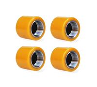 Rodillos de nailon con cojinetes para transpaleta Rodillos de repuesto for carretilla elevadora, acero poliuretano, 80x70x47mm, paquete 4