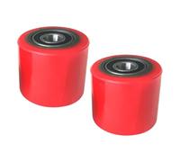 Rodillos de nailon con cojinetes para transpaleta Rueda de tambor carga for transpaleta nailon con rodamientos, 80mm x 70mm, paquete 2