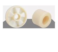 Rodillos de nailon con cojinetes para transpaleta Ruedas de nailon for carretilla elevadora y transpaleta sin rodamientos varios tamaños, 2 unidades(80x55)