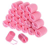 Rodillos de pelo de esponja de 18 piezas. 40 mm. Espuma suave. Estilismo para el cabello. Bigudíes de peluquería de gran tamaño para mujeres y niños (40 mm)