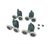 Rodillos De Puerta De Ducha 4/8 piezas de rodillos for puerta ducha aleación zinc, poleas, y ruedas, diámetro del rodamiento: 19 mm, 20, 23, 25 27(4pcs lower,25mm)