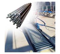 Rodillos de repuesto de alta resistencia, rodillos de soporte desmontables para líneas de transporte temporales, sierras de mesa, 5 cm de diámetro, 450 mm de longitud, uso industrial