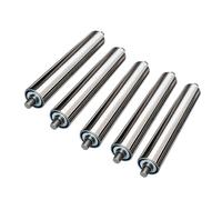 Rodillos de repuesto para cintas transportadoras Powerless Galvanized Steel Conveyor Rollers, 25-60mm Dia, 100-1000mm Lengths(D38mm,550MM/21.6'')