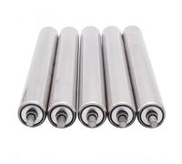 Rodillos de repuesto para cintas transportadoras Stainless Steel Conveyor Rollers 5 Pack 1/1.5/2 3.9-39.4 inch(Dia 1.5"/38mm,L 9.8"/250MM)