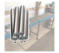 Rodillos de repuesto para cintas transportadoras Stainless Steel Conveyor Rollers 5 Pack Multiple Sizes Spring Press Installation Heavy-Duty(L350MMxDia32MM)