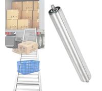 Rodillos de repuesto para cintas transportadoras Stainless Steel Powerless Conveyor Roller 50mm Spring Loaded 200-1000mm(300mm(11.8in))
