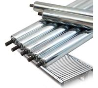Rodillos de repuesto para cintas transportadoras Stainless Steel Replacement Conveyor Rollers 5 Pack Multiple Sizes Easy Install Powerless(Dia 25mm/1'',L 150MM(5.9in))