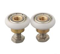 Rodillos de repuesto para puerta de ducha, para 2 rodillos y tornillos, compatibles con tamaños de rueda de 19 mm, para 23 mm, para 25 mm, para 27 mm, para vidrio de 4 8 mm (20 mm)