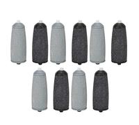 Rodillos de Repuesto para Removedor de Callos Eléctrico, 10 Piezas de Cabezales de Repuesto de Rodillos de Repuesto Gruesos Y Finos para Herramienta de Pedicura de Pies, Cabezales de Repuesto de Rodil