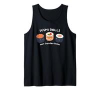 Rodillos de sushi en lugar de rodillos sexuales contra estereotipos. Camiseta sin Mangas
