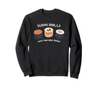 Rodillos de sushi en lugar de rodillos sexuales contra estereotipos. Sudadera